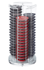 Mastro Lorenzo Kaffeekapsel Spender, Drehbar aus premium Acrylglas für 60 Stück Kapseln, Tassimo/Coop
