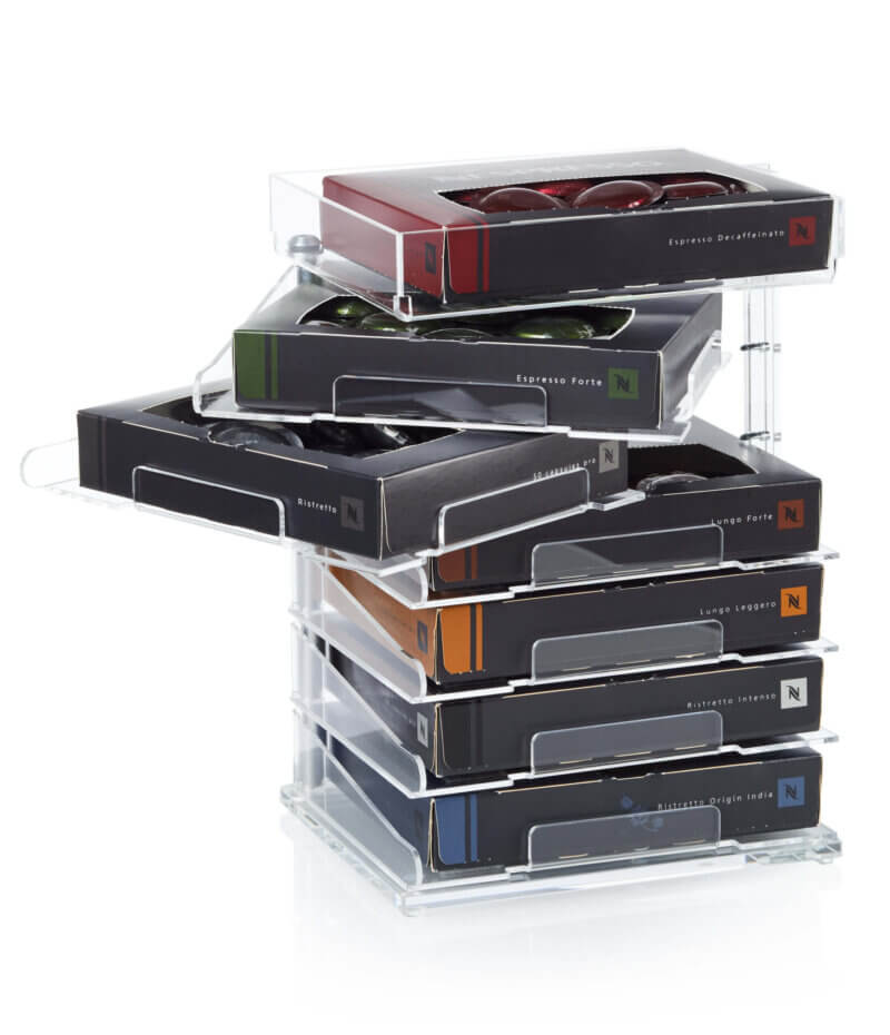 Coffee capsule dispenser suitable for Nespresso® Professional